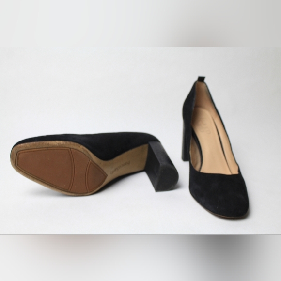 Final Sale Black Suede Franco Sarto Heels Pumps - Picture 4 of 4
